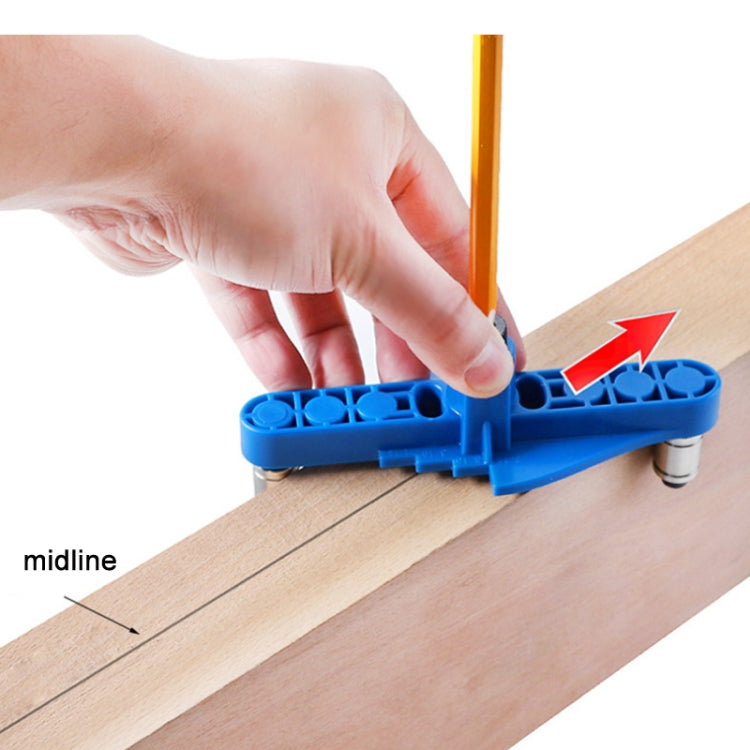 DIY Woodworking Hole Locator Self-Centering Marker, Model: Blue Drill Bit+60 Wood Tips+Top