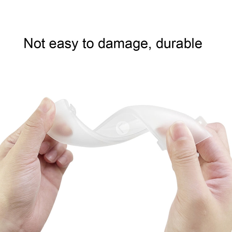 1 Pair  Controller Grip Anti-collision Silicone Ring for Oculus Quest2(Transparent)