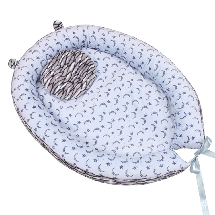 Baby Nest Bed Crib Portable Removable And Washable Cartoon Crib Travel Bed With A Pillow For Children Infant Kids Cotton Cradle