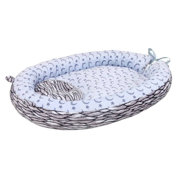 Baby Nest Bed Crib Portable Removable And Washable Cartoon Crib Travel Bed With A Pillow For Children Infant Kids Cotton Cradle