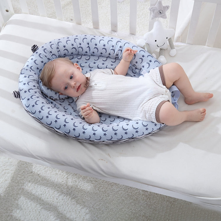 Baby Nest Bed Crib Portable Removable And Washable Cartoon Crib Travel Bed With A Pillow For Children Infant Kids Cotton Cradle