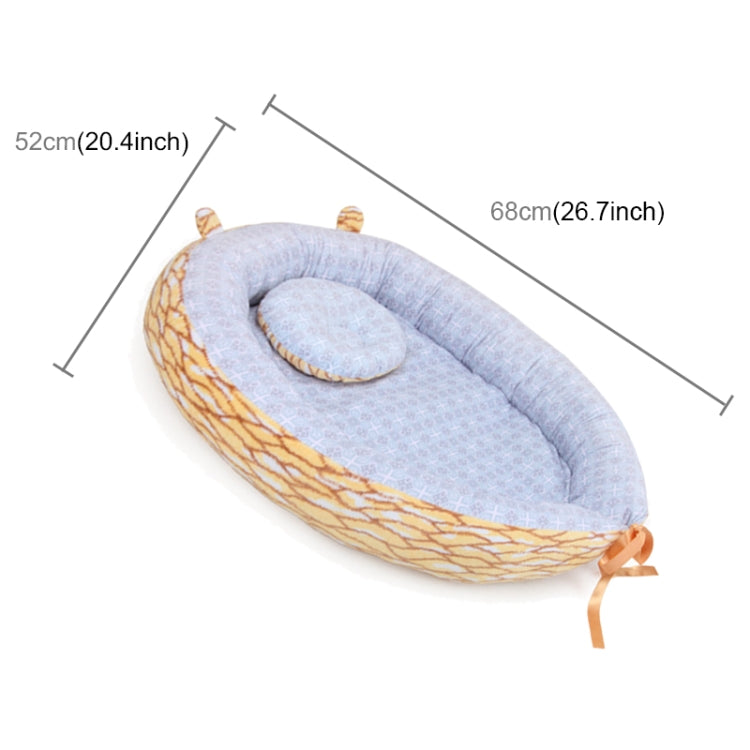 Baby Nest Bed Crib Portable Removable And Washable Cartoon Crib Travel Bed With A Pillow For Children Infant Kids Cotton Cradle