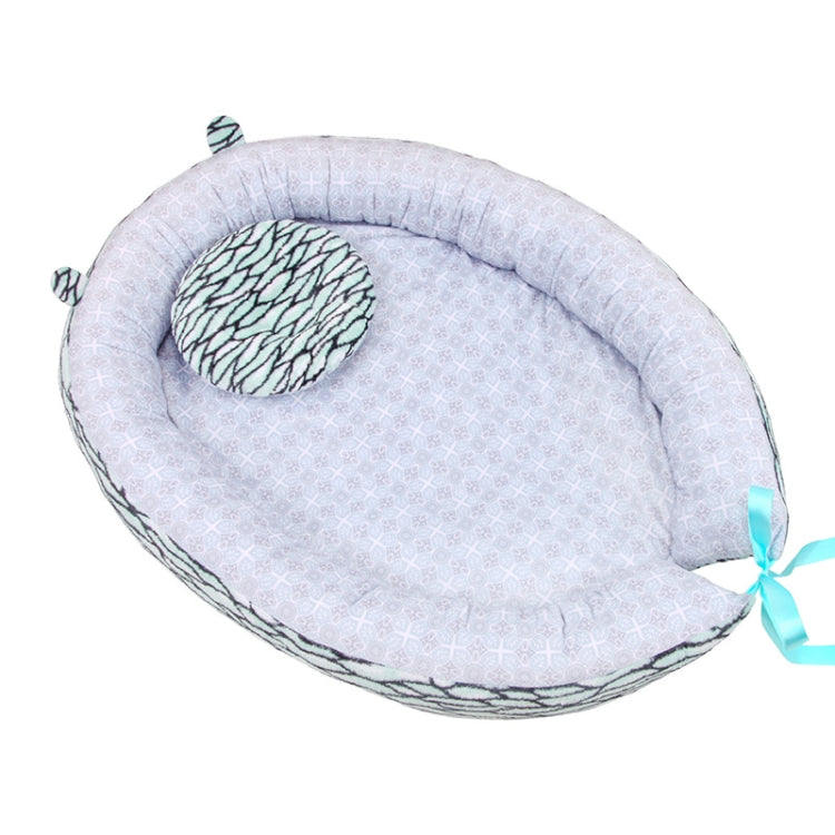 Baby Nest Bed Crib Portable Removable And Washable Cartoon Crib Travel Bed With A Pillow For Children Infant Kids Cotton Cradle