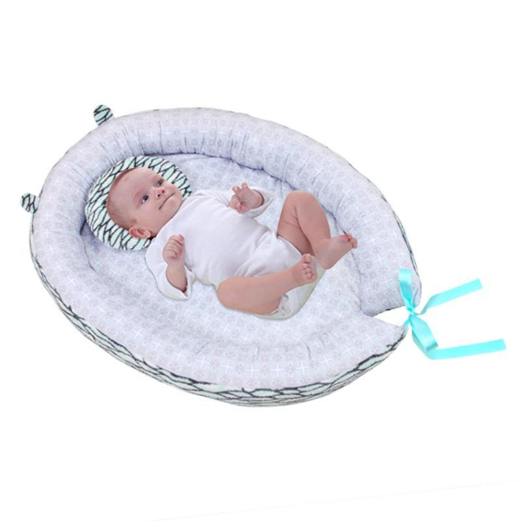 Baby Nest Bed Crib Portable Removable And Washable Cartoon Crib Travel Bed With A Pillow For Children Infant Kids Cotton Cradle