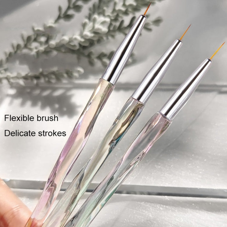 2 PCS Aurora Ice Transparent Nail Drawing Pen Light Therapy Paint Pen Paint Pen