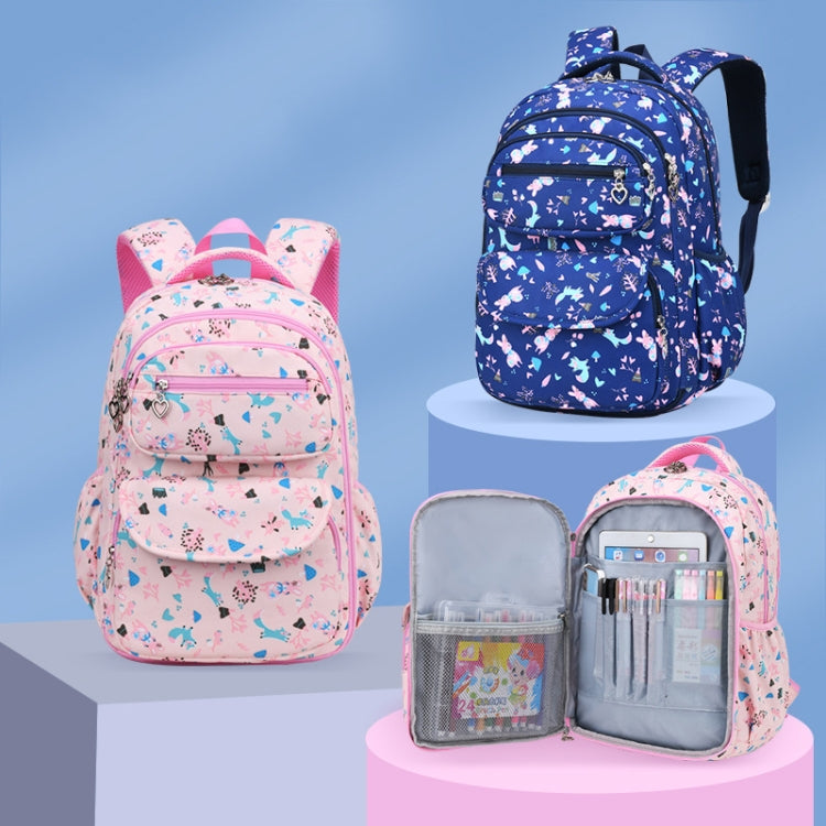 Large Capacity Waterproof Large Opening Children Schoolbag, Size: L (Pink)