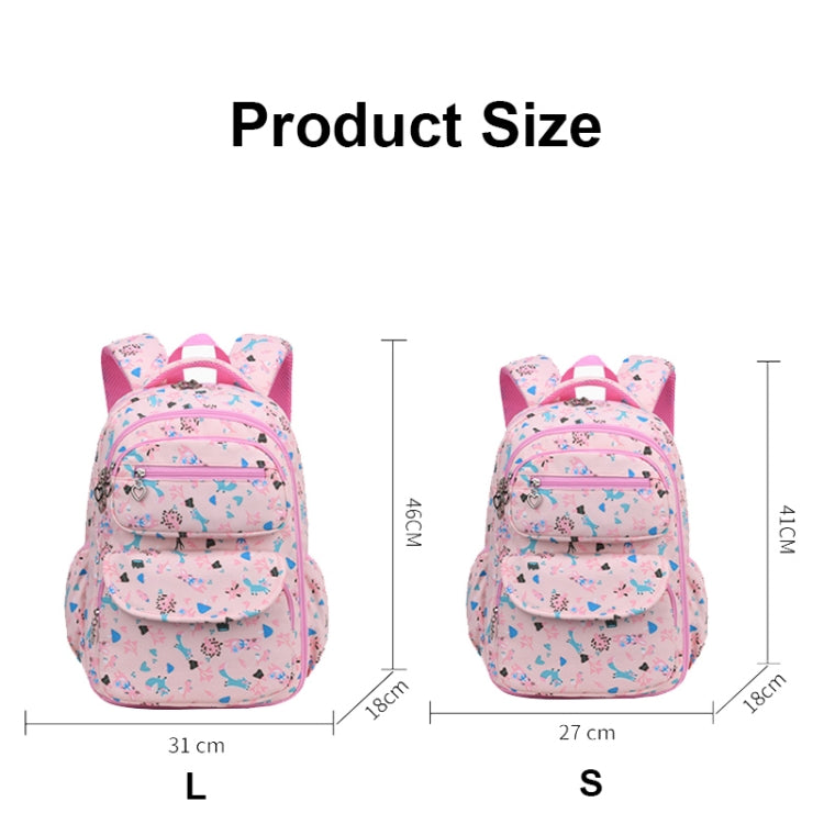 Large Capacity Waterproof Large Opening Children Schoolbag, Size: L (Pink)