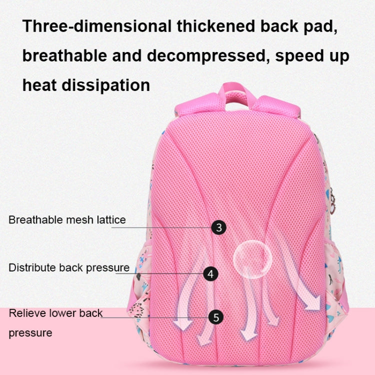 Large Capacity Waterproof Large Opening Children Schoolbag, Size: L (Pink)