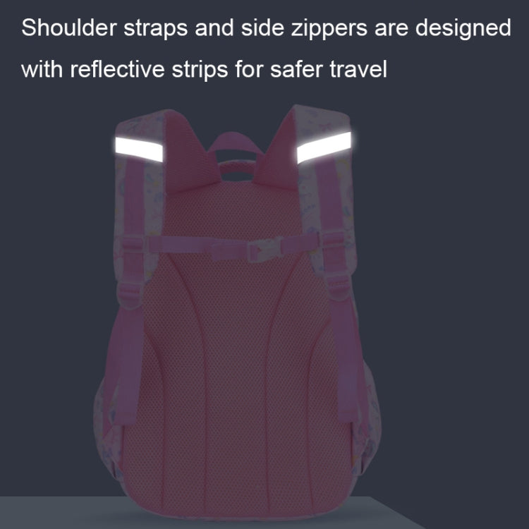 Large Capacity Waterproof Large Opening Children Schoolbag, Size: L (Pink)