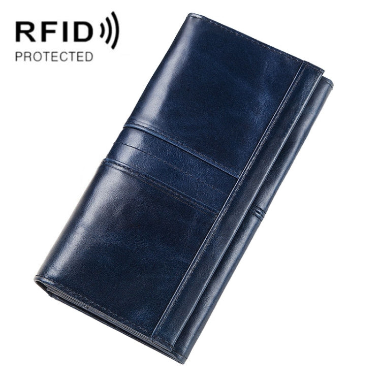 BP806 RFID Anti-Theft Brush Lady Wallet Multi-Card Clutch Bag