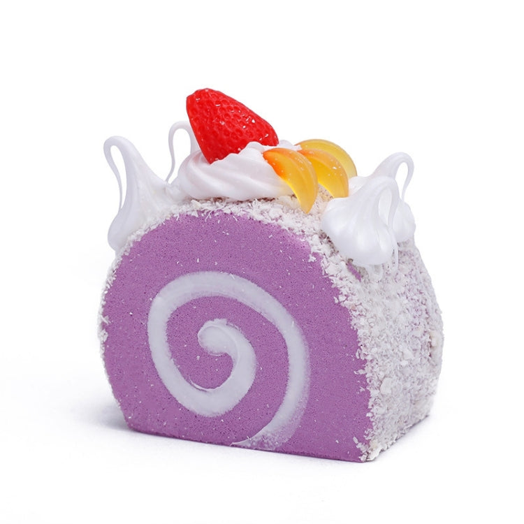 20 PCS Simulation Egg Roll Cake Refrigerator Sticker Photography Props Decoration