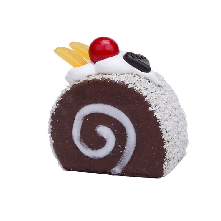 20 PCS Simulation Egg Roll Cake Refrigerator Sticker Photography Props Decoration