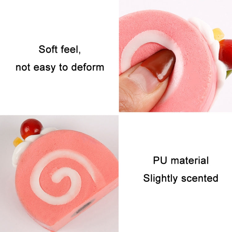 20 PCS Simulation Egg Roll Cake Refrigerator Sticker Photography Props Decoration