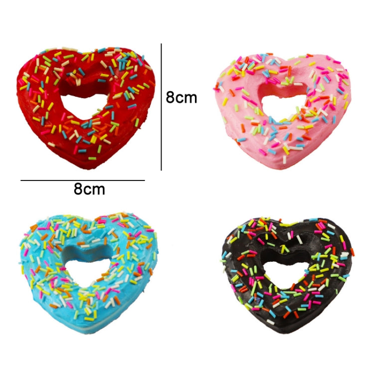 2 PCS PU Simulation Donut Toy Decorative Ornament