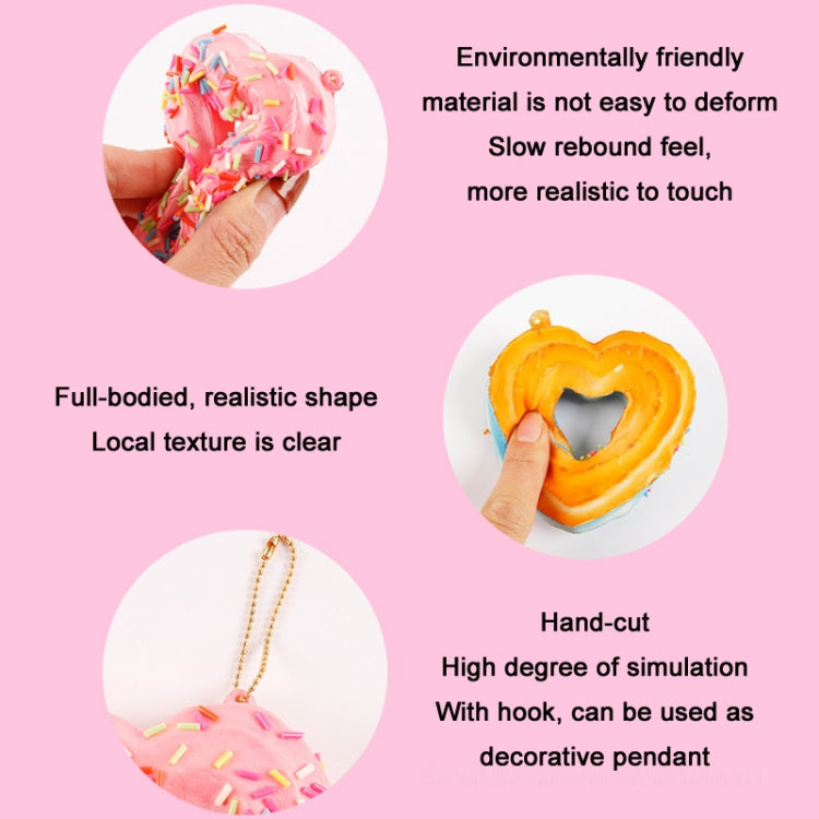 2 PCS PU Simulation Donut Toy Decorative Ornament