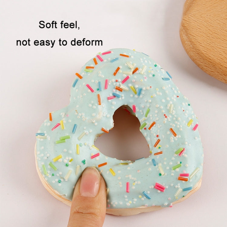 2 PCS PU Simulation Donut Toy Decorative Ornament