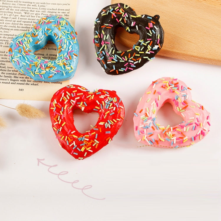 2 PCS PU Simulation Donut Toy Decorative Ornament