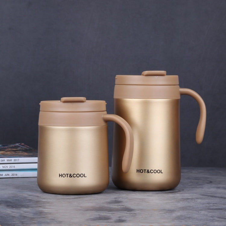 Round Bottom Flip Lid Office Cup Drinking Cup With Handle, Capacity: