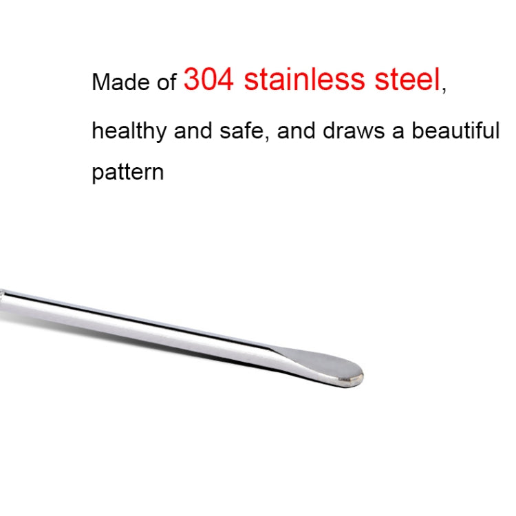 10 PCS CC-608 304 Stainless Steel Coffee Stick Flower Needle(OPP Packaging)