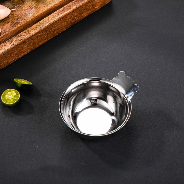 CC-0514 304 Stainless Steel Hot Oil Pan Seasoning Bowl, Spec: 8cm Sauce Disc
