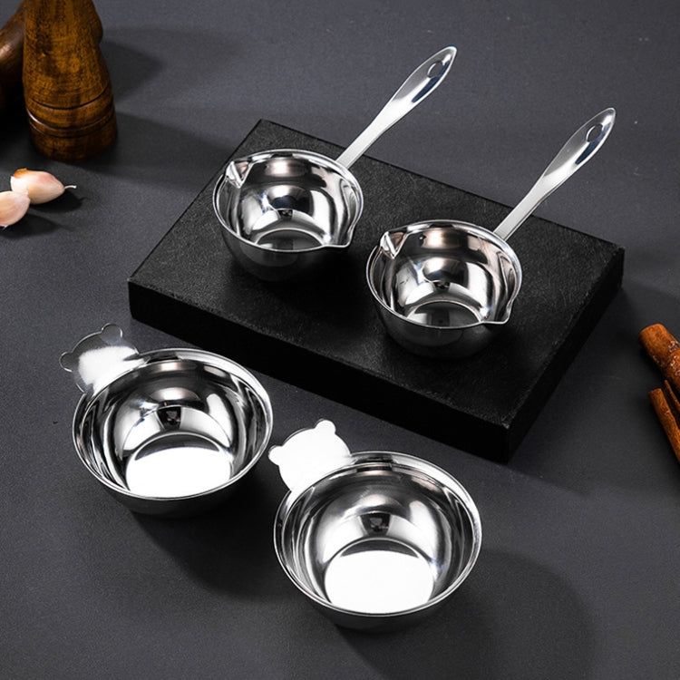CC-0514 304 Stainless Steel Hot Oil Pan Seasoning Bowl, Spec: 8cm Sauce Disc