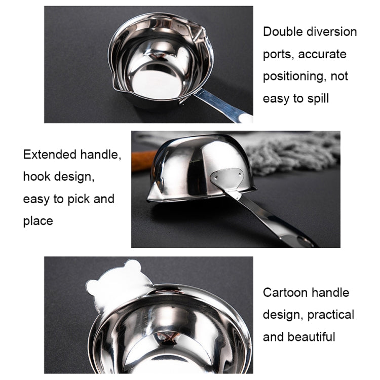 CC-0514 304 Stainless Steel Hot Oil Pan Seasoning Bowl, Spec: 8cm Sauce Disc