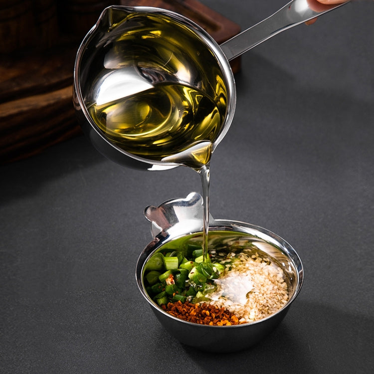 CC-0514 304 Stainless Steel Hot Oil Pan Seasoning Bowl, Spec: 8cm Sauce Disc