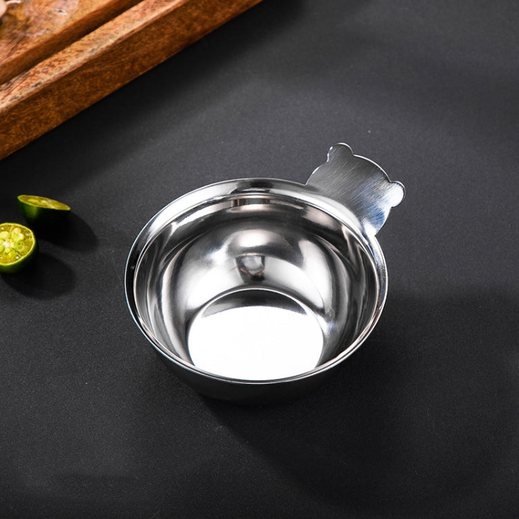 CC-0514 304 Stainless Steel Hot Oil Pan Seasoning Bowl, Spec: 10cm Sauce Disc