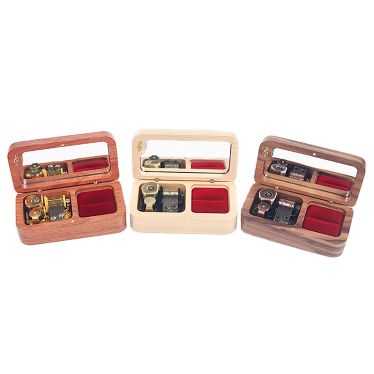 Wooden Music Box with Ring Storage Function, Spec: J281