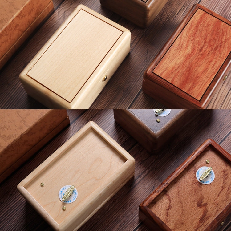 Wooden Jewelry Storage Music Box with Photo Frame Function, Spec: Maple+Necklace Flannel