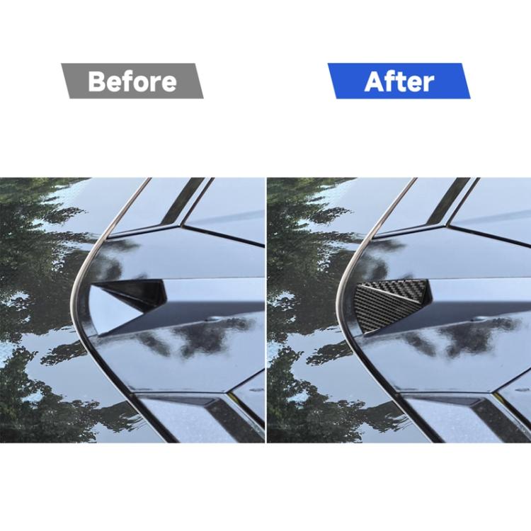 For Chevrolet Corvette C8 Rear Camera Triangle Sticker - Black