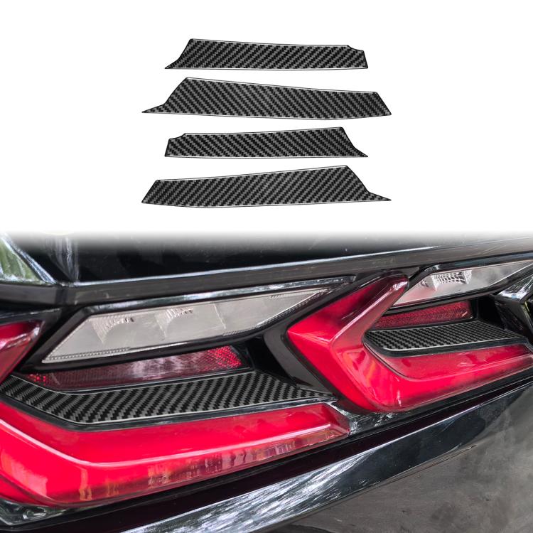For Chevrolet Corvette C8 4pcs /Set Taillight Decorative Strip - Black