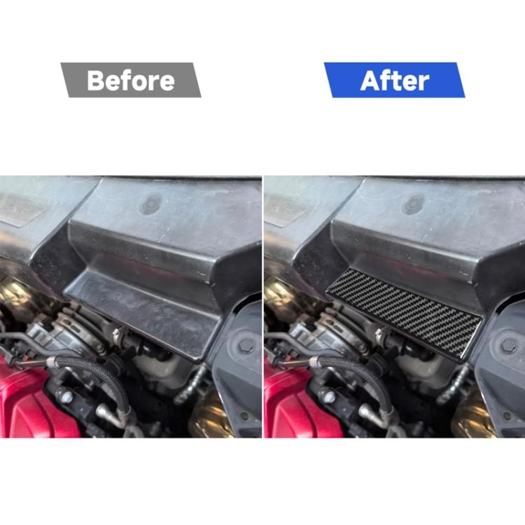 For Chevrolet Corvette C8 2pcs /Set Rear Engine Trim Strip - Black