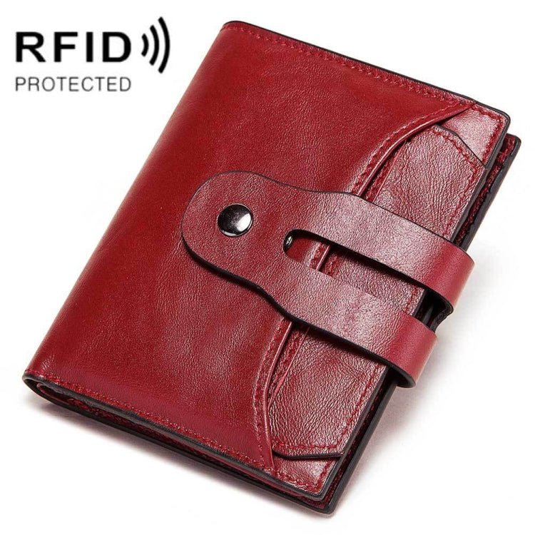 BP932 RFID Anti-Theft Brush Women Wallet Short Multi-Card Solt Pocket