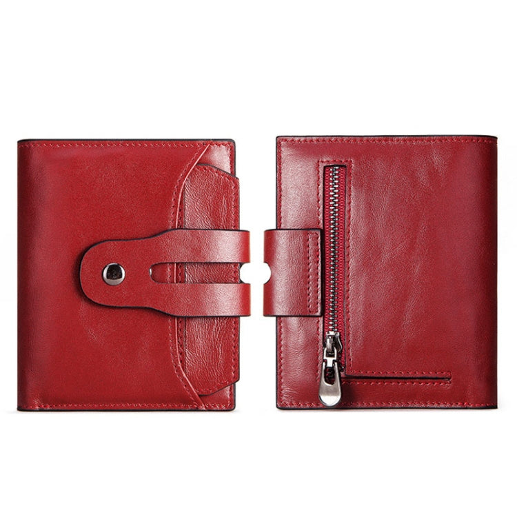 BP932 RFID Anti-Theft Brush Women Wallet Short Multi-Card Solt Pocket