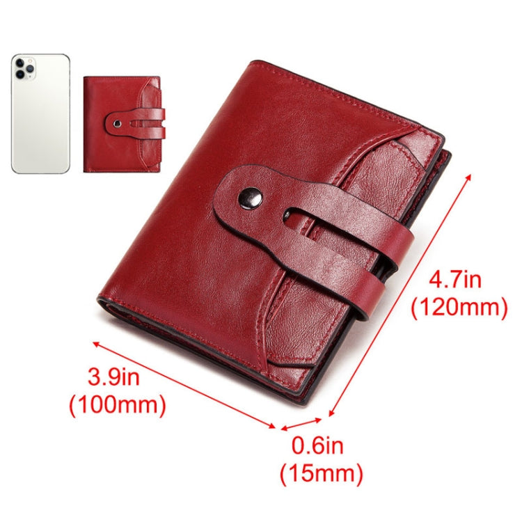 BP932 RFID Anti-Theft Brush Women Wallet Short Multi-Card Solt Pocket