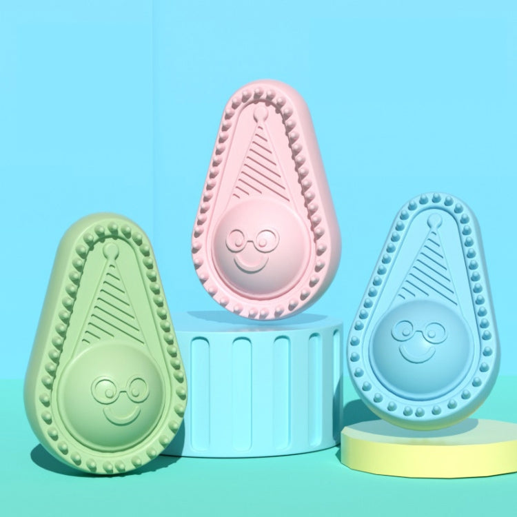 TPR Avocado Shaped Tooth Cleaning Dog Toy