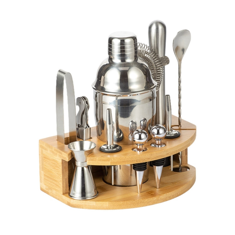 BY-F12 Semicircle Wooden Base Bar Shaker Set, Spec: 350ml