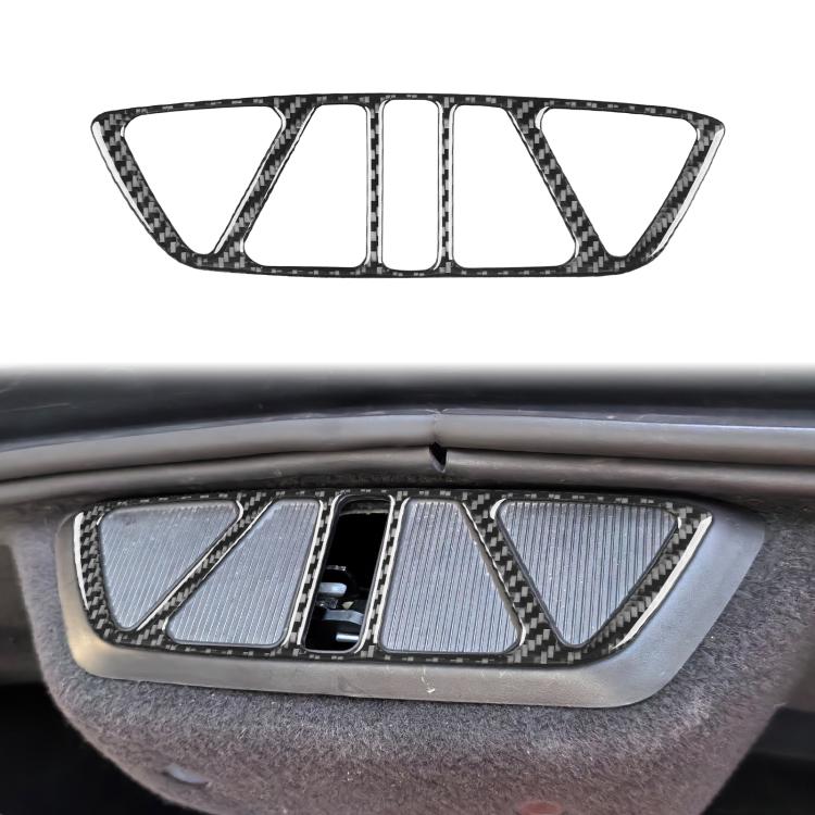 For Chevrolet Corvette C8 Trunk Buckle Decorative Sticker - Black
