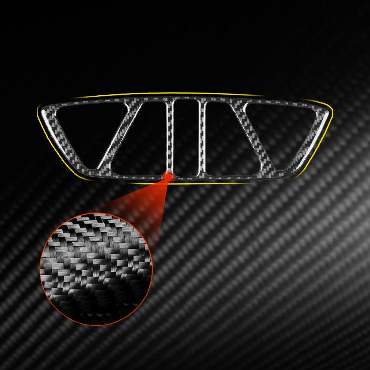 For Chevrolet Corvette C8 Trunk Buckle Decorative Sticker - Black