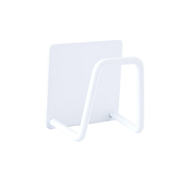 4 PCS 304 Stainless Steel Sponge Rack Sink Drain Rack, Color: Baking White