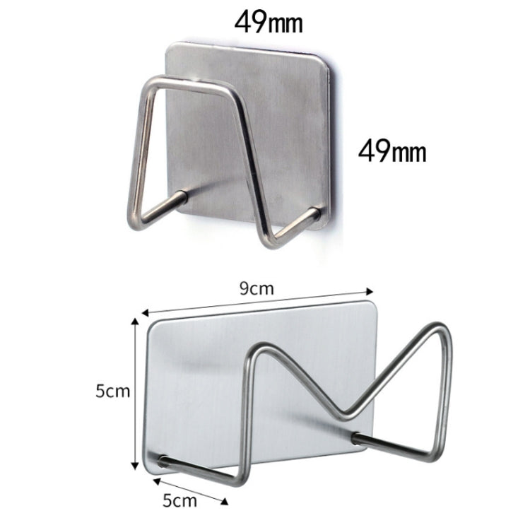 4 PCS 304 Stainless Steel Sponge Rack Sink Drain Rack, Color: Baking White