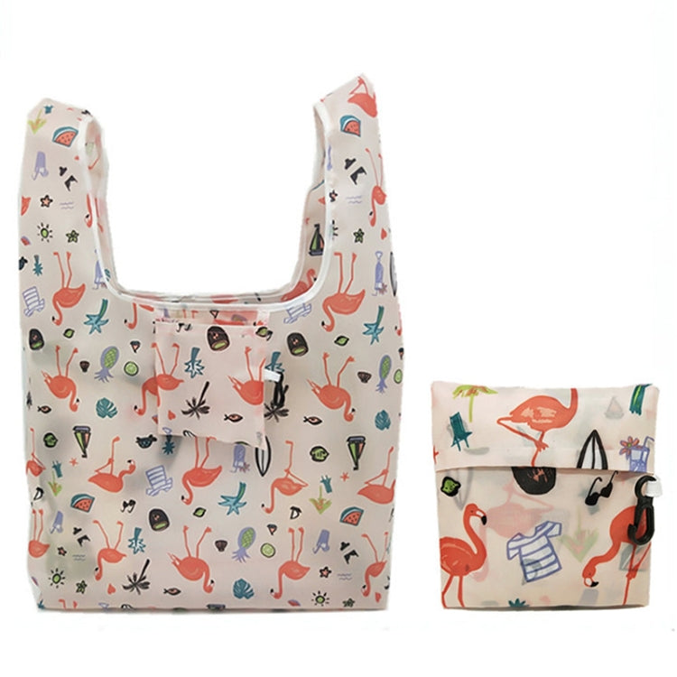 5 PCS M0048 Portable Foldable Printed Shopping Bag
