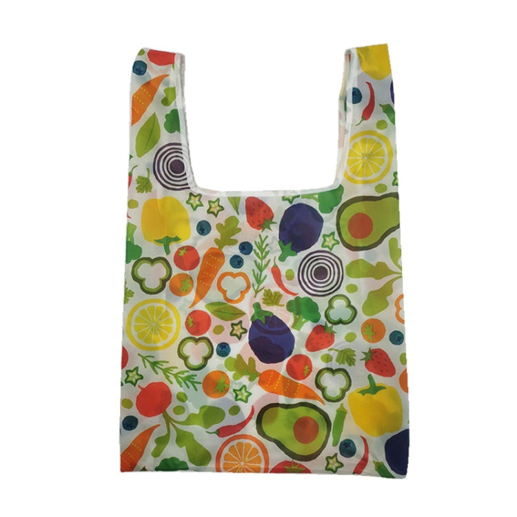 5 PCS M0048 Portable Foldable Printed Shopping Bag