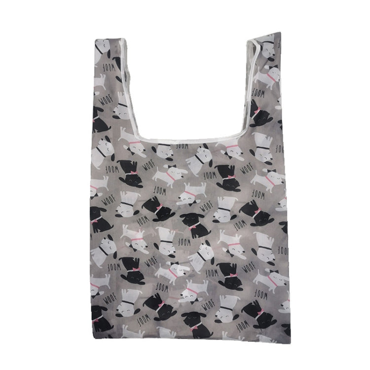 5 PCS M0048 Portable Foldable Printed Shopping Bag