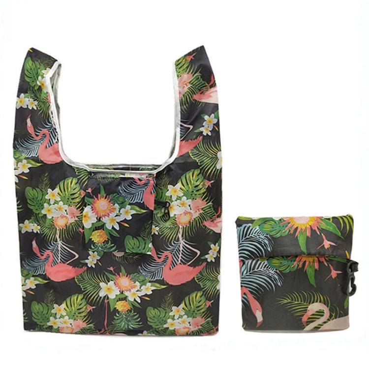 5 PCS M0048 Portable Foldable Printed Shopping Bag