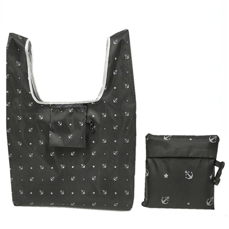 5 PCS M0048 Portable Foldable Printed Shopping Bag