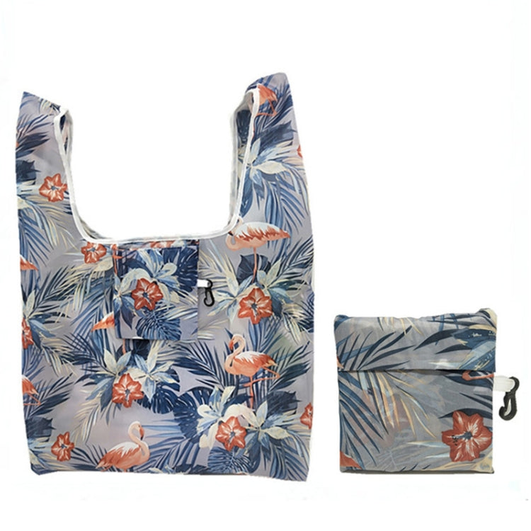 5 PCS M0048 Portable Foldable Printed Shopping Bag