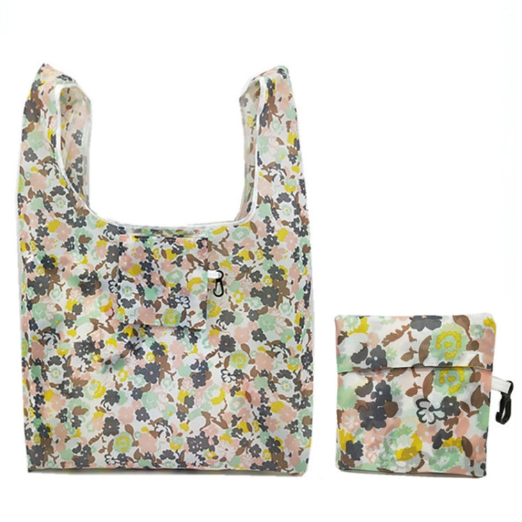 5 PCS M0048 Portable Foldable Printed Shopping Bag