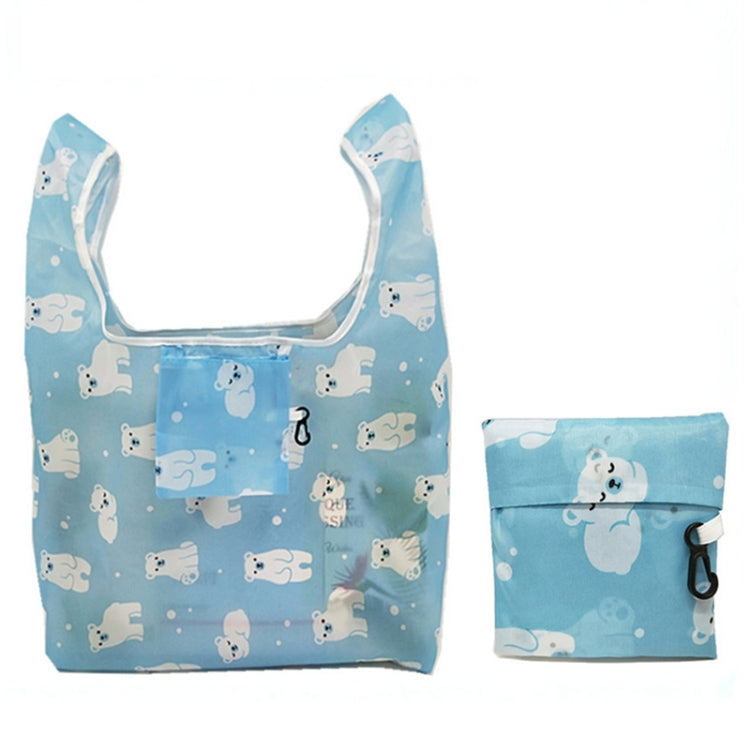 5 PCS M0048 Portable Foldable Printed Shopping Bag
